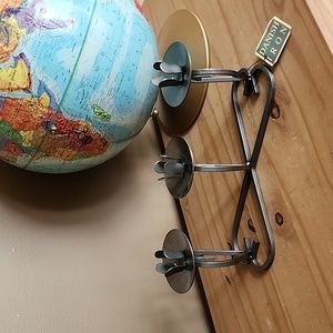 Danish iron hand forged candle holder rustic design